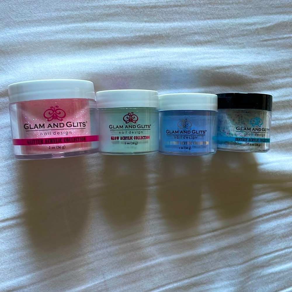 Glam and glits nail dip powders